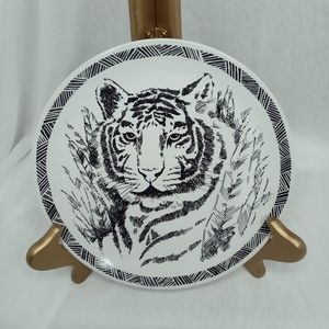 Vintage Wild Animal Park 1989 GOTSCHALK Tiger 8" Plate Made In Japan